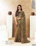 Premium Satin Silk Saree With Bead Embroidery Work