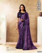 Premium Satin Silk Saree With Bead Embroidery Work