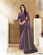 Premium Satin Silk Saree With Bead Embroidery Work
