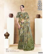 Premium Satin Silk Saree With Bead Embroidery Work