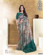 Premium Satin Silk Saree With Bead Embroidery Work
