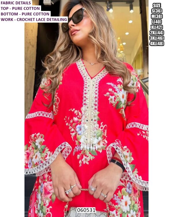 Stylish Women Kurta Set In Pure Cotton Fabric