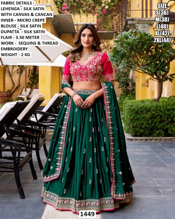 Wedding Special Embroidered Lehenga Choli For Women