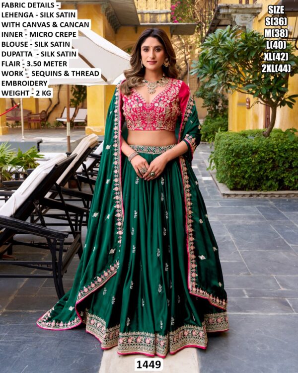 Wedding Special Embroidered Lehenga Choli For Women