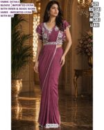 Modern Saree Look With Designer Beads Work Blouse
