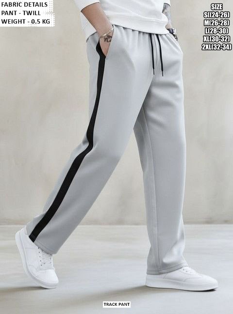 Premium Twill Track Pant For Men Casual Wear