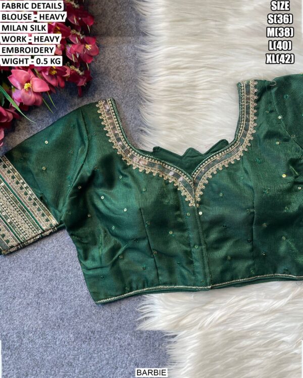 Fancy Party Wear Heavy Embroidered Blouse