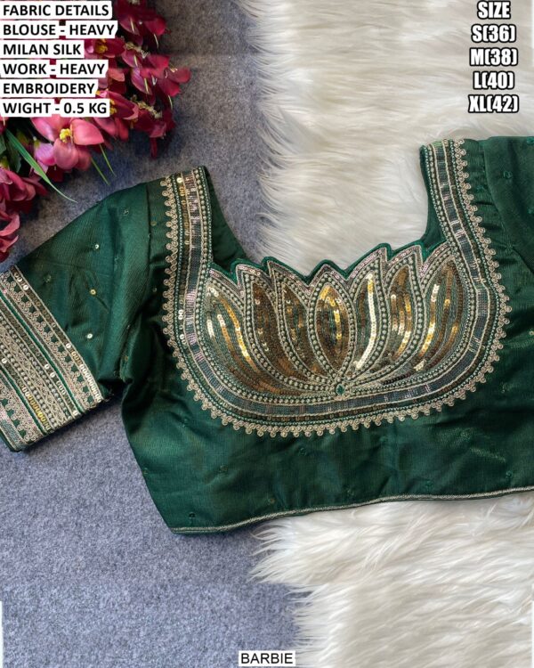 Fancy Party Wear Heavy Embroidered Blouse