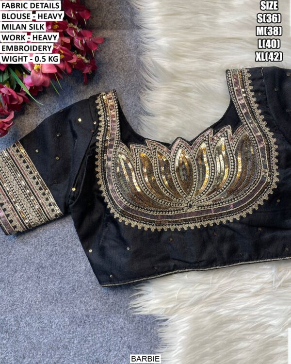 Fancy Party Wear Heavy Embroidered Blouse