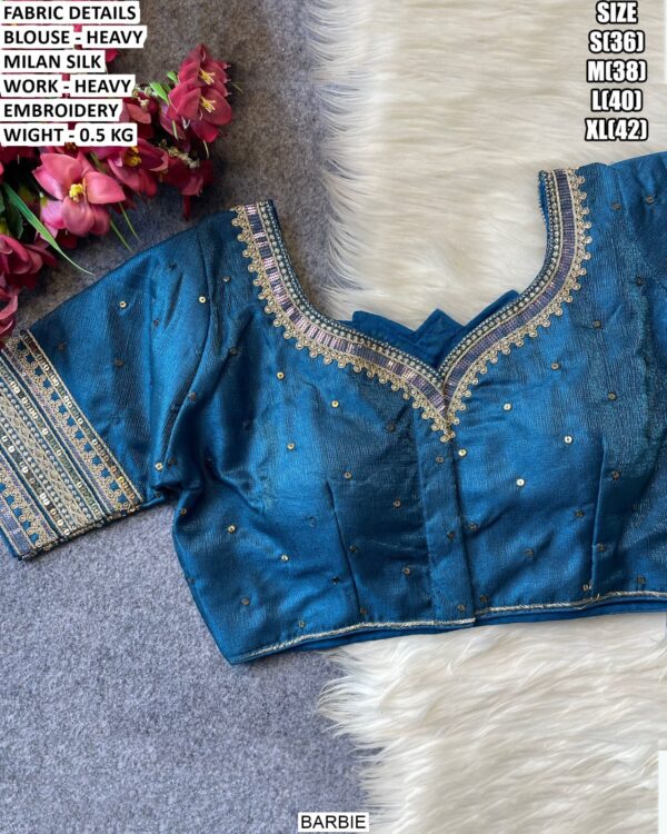 Fancy Party Wear Heavy Embroidered Blouse