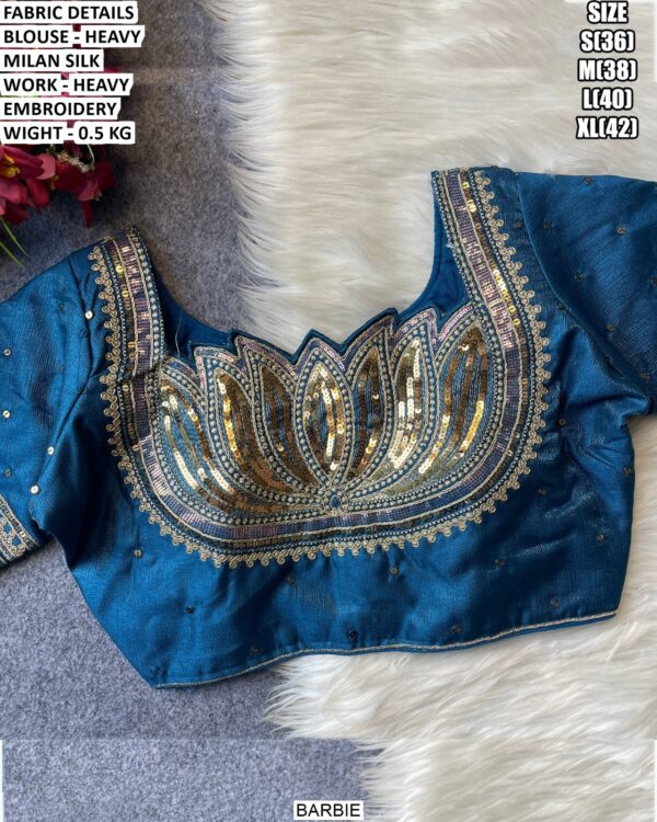 Fancy Party Wear Heavy Embroidered Blouse