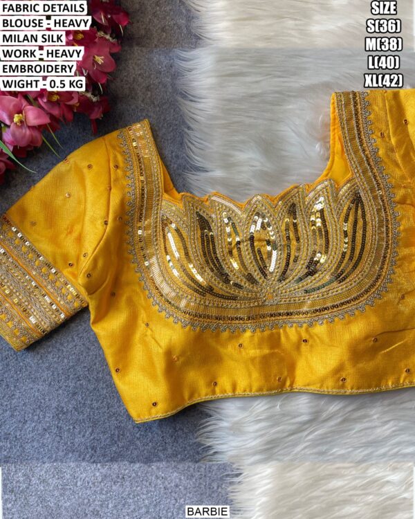 Fancy Party Wear Heavy Embroidered Blouse