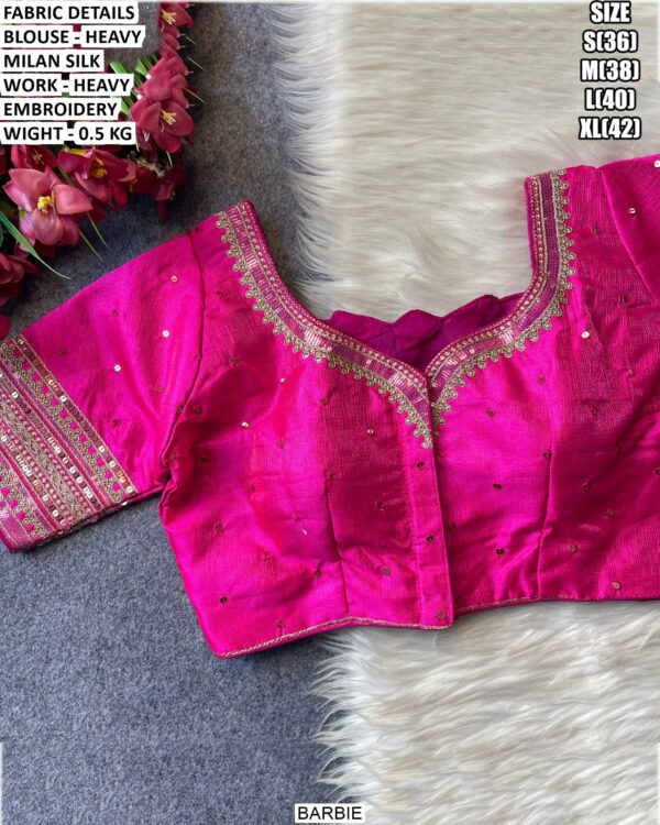 Fancy Party Wear Heavy Embroidered Blouse