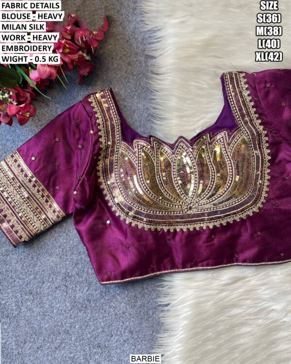 Fancy Party Wear Heavy Embroidered Blouse