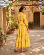 Fashionable Muslin Silk Party Wear Dress