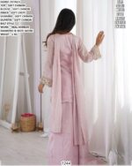 Designer Belt Style Sharara Set With Real Mirror Work