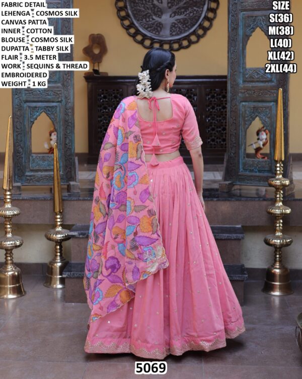Elegant Occasion Wear Cosmos Silk Lehenga Choli