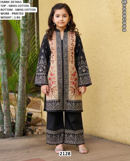 Kid’s Swiss Cotton Top Bottom Set