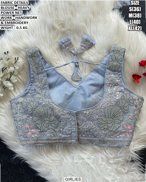 Designer Heavy Power Net Blouse For Women