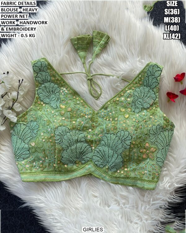 Designer Heavy Power Net Blouse For Women