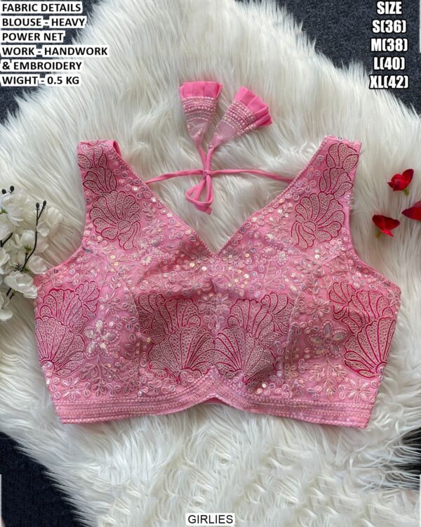Designer Heavy Power Net Blouse For Women