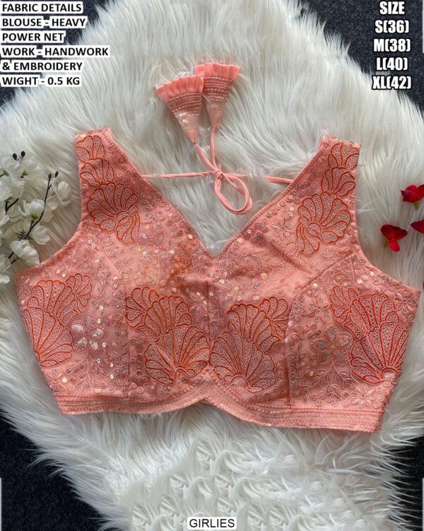 Designer Heavy Power Net Blouse For Women