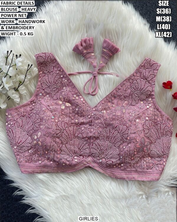 Designer Heavy Power Net Blouse For Women