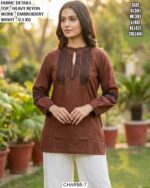 Modern Embroidered Women Top With Premium Finish
