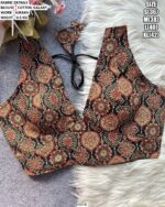 Women's Cotton Galaxy Blouse With Ajrakh Work