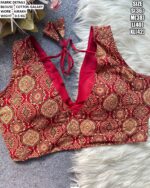 Women's Cotton Galaxy Blouse With Ajrakh Work