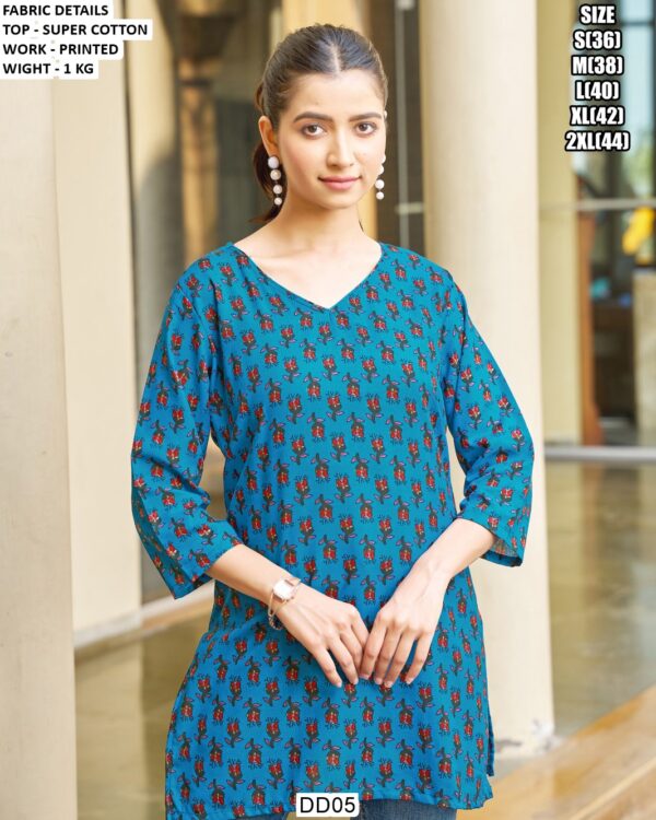Premium Super Cotton Printed Top For Women