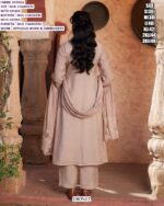 Mul Chanderi Applique Embroidery Suit Set With Dupatta