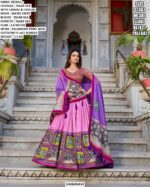 Occasion Wear Tasar Silk Lehenga Set For Women
