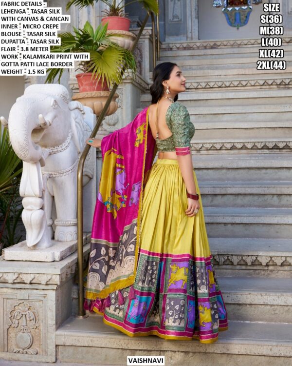 Occasion Wear Tasar Silk Lehenga Set For Women