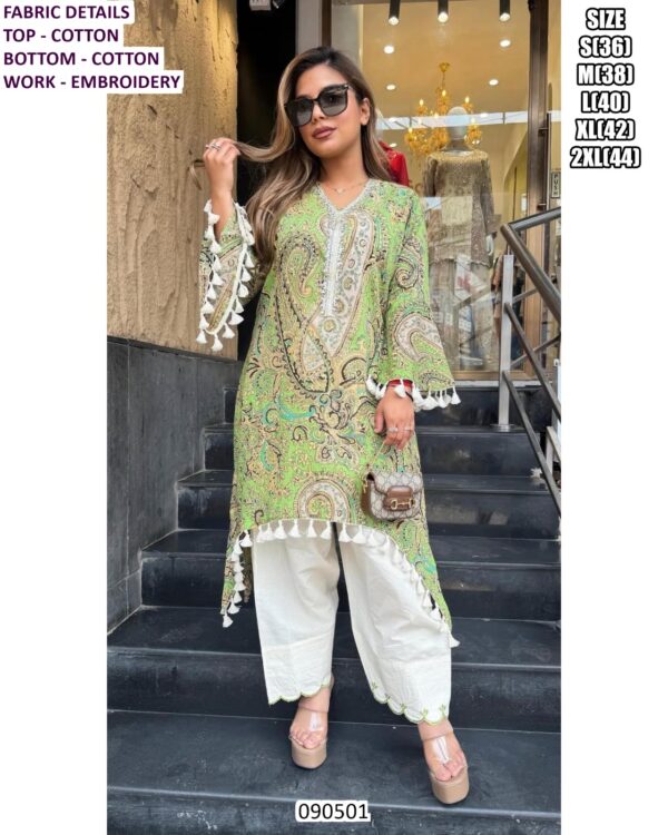 Comfortable Cotton Ethnic Co Ord Set For Women