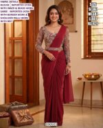 Trendy Imported Lycra Saree For Festive And Party Wear