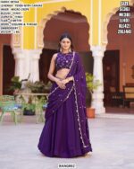 Fendi Lehenga Set With Sequins And Thread Embroidery