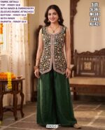 Stylish Women’s Fendy Silk Embroidered Dress Material Set