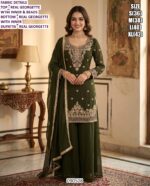 Premium Real Georgette Suit Set With Beads Work