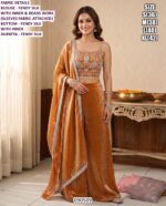 Fendy Silk Designer Palazzo Set With Dupatta And Beads Work