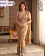 Fancy Imported Lycra Saree With Designer Blouse Set