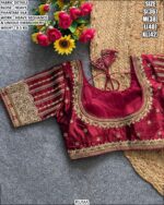 Elegant Party Wear Blouse With Unique Embroidery Work