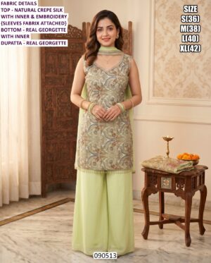Beautiful Palazzo Suit Collection With Embroidery And Dupatta