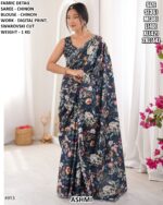 Premium Chinon Saree For Elegant Party And Festive Wear