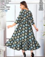 Casual And Festive Wear Super Cotton Printed Dress