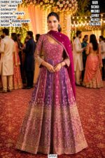 Heavy Georgette Embroidered Ethnic Outfit With Dupatta