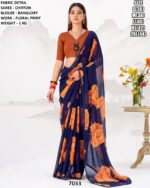 Trendy Floral Print Saree Collection For Women
