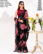Trendy Floral Print Saree Collection For Women