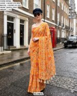 Designer Viscose Liva Mul Saree For Women
