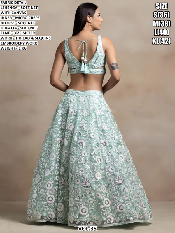 Festive Wear Soft Net Lehenga Choli For Women